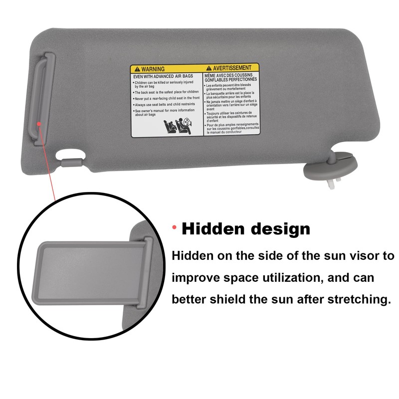 NHILES Driver & Passenger Side Sun Visor Replacement Fits for