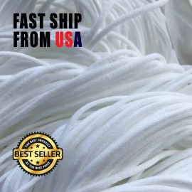 Unbranded 10 yards Round Elastic Band Cord Ear Hanging Sewing For Face Mask 3mm US