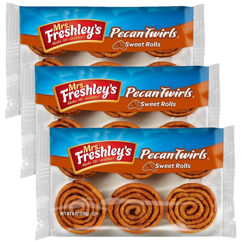 Mrs. Freshley's Pecan Twirls Sweet Rolls | 36 Count