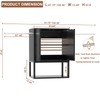 Homieasy Wall Cabinet with 2 Hanging Rods, 67'' Wide Laundry