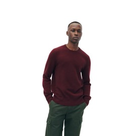 NAADAM The Original Cashmere Crewneck Sweater,Merlot,L