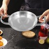 Kichvoe Small Hot Pot with Double Handles Cooking Pot for