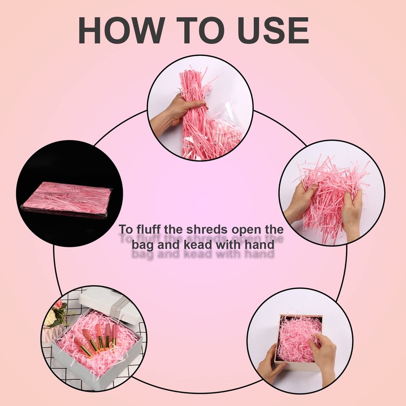 MAL Traders Black Shredded Tissue Paper for Hampers and Gift