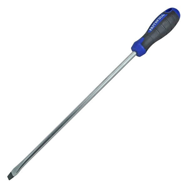 Faithfull Slotted Flared Soft Grip Screwdriver 300Mm X 12Mm