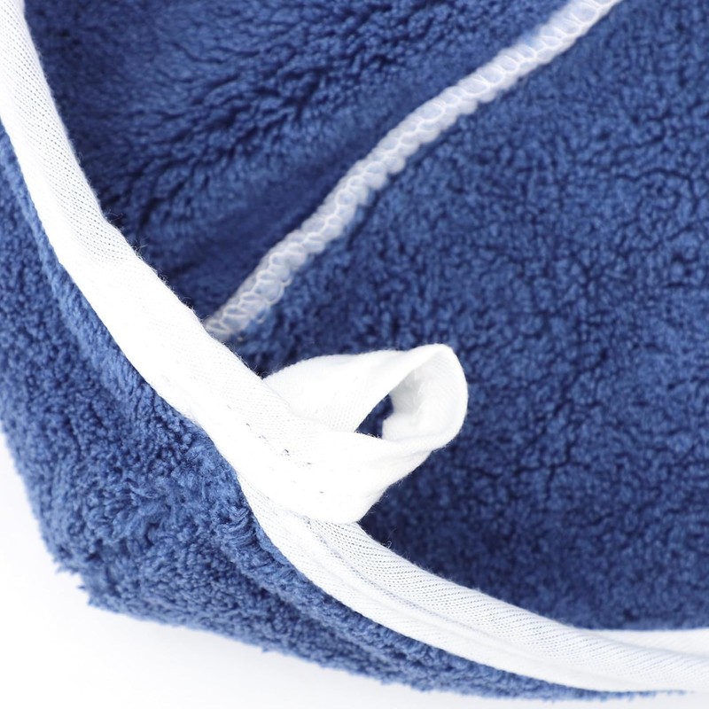 INOOMP Toallas Cabello de Microfibra Ultrafinas 2piezas Azul y Púrpura