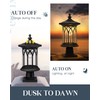 Seovix Solar Post Lights Outdoor Waterproof, Dusk to Dawn Solar