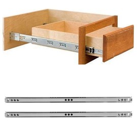 2 unids/set corredera de cajón 342x17mm deslizamiento de cojinete de bolas de acero laminado en frío para aparador de armario
