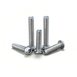 20Pcs 1/4"-20x1-1/2 Button Head Socket Cap Bolts Screws,304 Stainless Steel 18-8, Allen Hex Drive, Bright Finish,Fully Threaded by DYFOL (1/4‘-20x1.5in 20pcs)