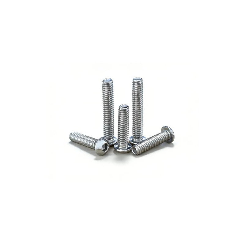 20Pcs 1/4"-20x1-1/2 Button Head Socket Cap Bolts Screws,304 Stainless Steel