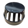 110mm Ring Seal Cowl Vent Terminal - Black Soil Pipe
