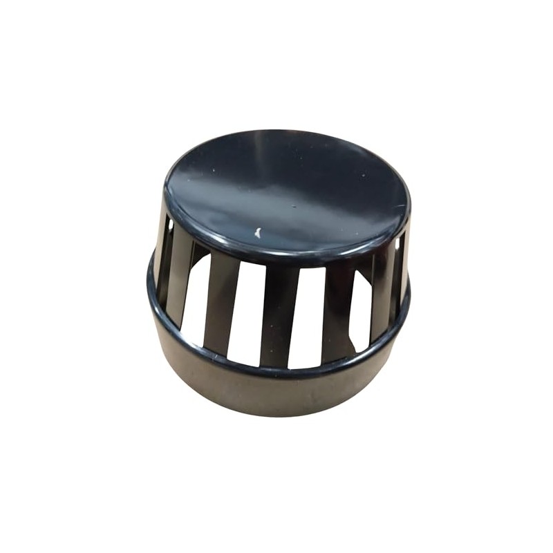110mm Ring Seal Cowl Vent Terminal - Black Soil Pipe