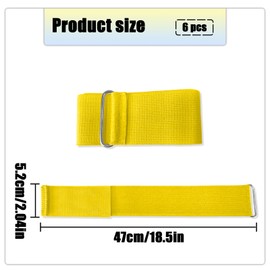 WELANE Race Games Accessories, 6 PCS Three Legged Race Bands for Outdoor, Party Fun (3 Colors)