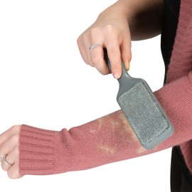 Laundry 360 Self Cleaning Double Sided Lint Brush, Pet Lovers, for Clothing, Upholstery, Car Seat, Grey