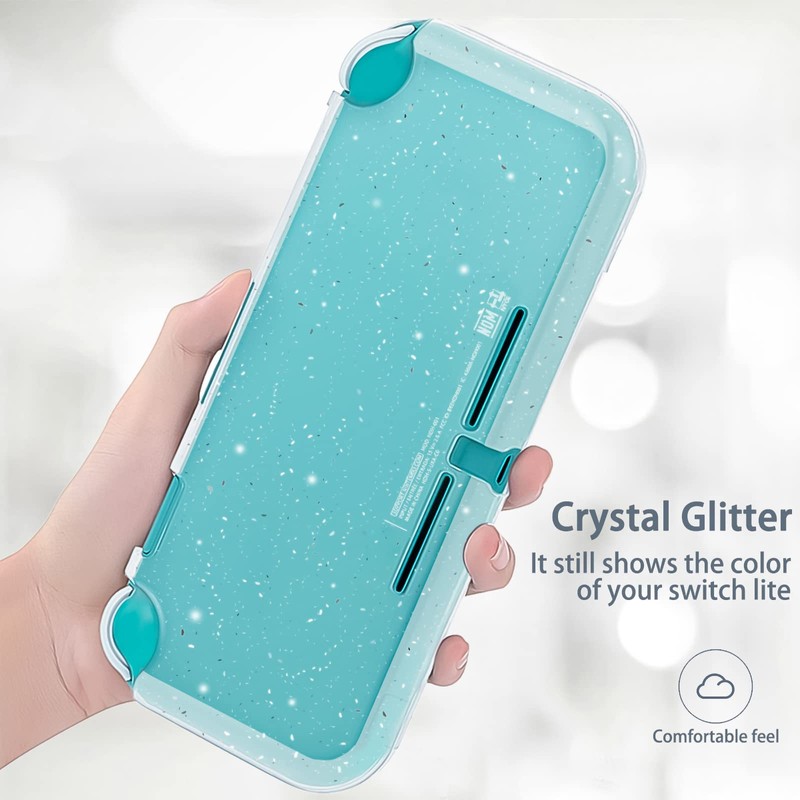 DLseego Protective Case Compatible with Switch Lite 2019, Clear Grip