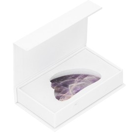 Scraping Plate Scraper Massager HeartShaped Board for Face Shoulder Leg Abdomen Back(Amethyst )