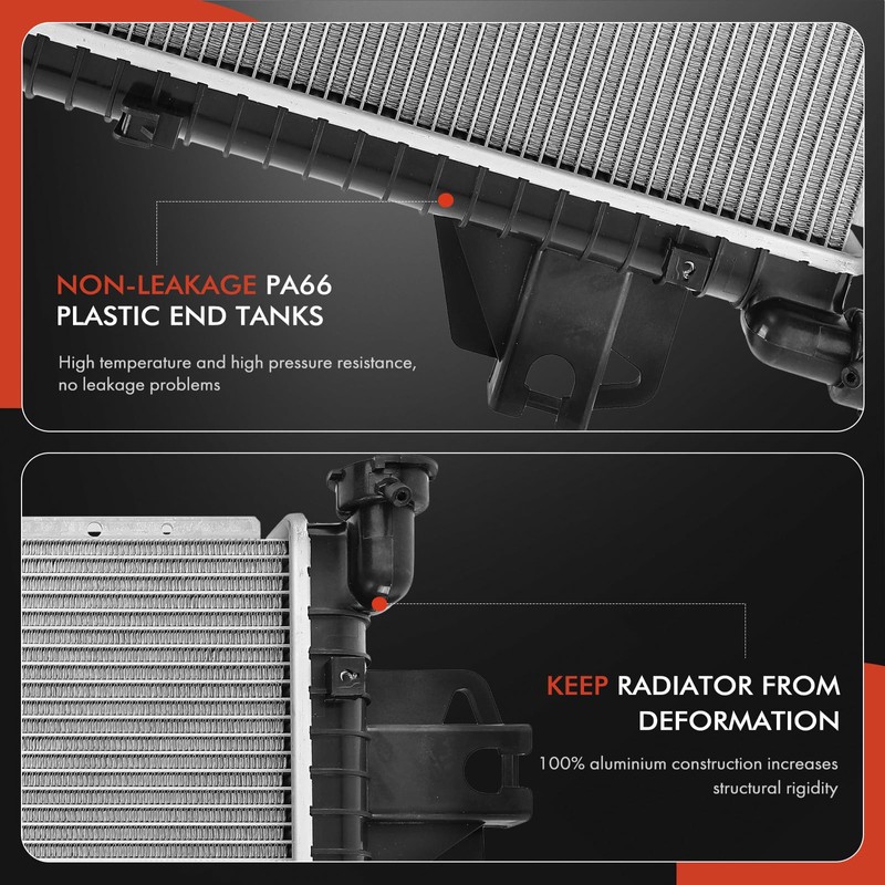 A-Premium Engine Coolant Radiator Compatible with Jeep Liberty 2007 V6