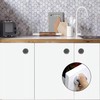 LinaLife 3PCS Push Tea Towel Holder Grip Hook Cloth Kitchen