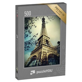 puzzleYOU: Puzzle 500 Piece "Eiffel Tower in Paris, France" - from the Eiffel Tower Puzzle Collection