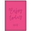 2025 Diary A5 week to view Embossed Leaf Animal Print