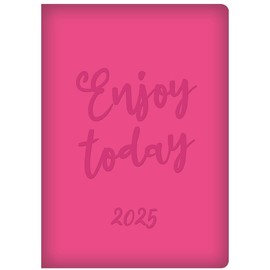 2025 Diary A5 week to view Embossed Leaf Animal Print Fashion Diary