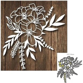 Flower Cutting Dies for Card Making, Cutting Dies Cut Stencils for DIY Scrapbooking Photo Album Decorative Embossing Paper Dies for Card Making Templated