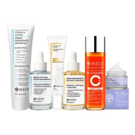 6pc Weud Skincare Antiedad Firmeza Hidratante Rostro Cuello