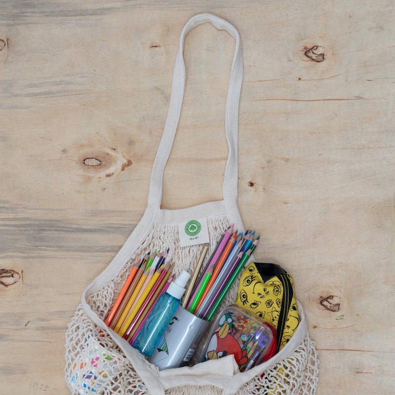 Cotton Mesh Onion Storage Bags - 100% Cotton, Reusable, and