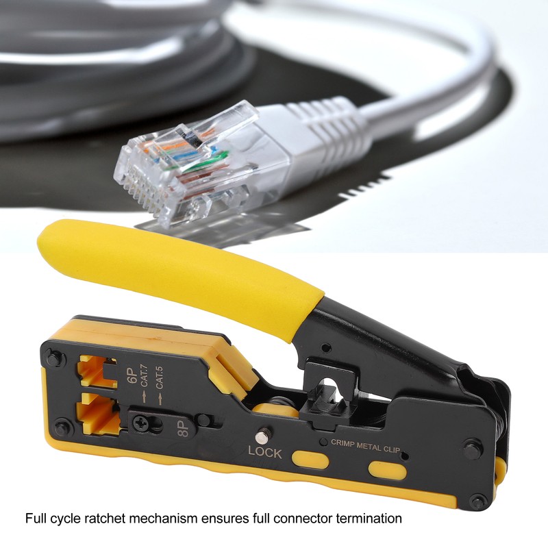 Network Cable Pliers High Carbon Steel Wire Cutting Stripper 6P