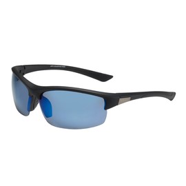 Piranha Eyewear Academy Blue Mirror Half Frame Polarized Sport Sunglasses