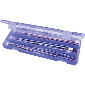 ArtBin 6932AB Hook & Needle Nook, Knitting & Crochet Organizer, [1] Plastic Storage Case, Translucent Periwinkle