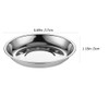 UPKOCH 6 x Round Stainless Steel Serving Plates (7 Inches),