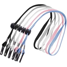 Hook Belt Mask Hook for Adults Kids Neck Strap Ear Painless Anti-Lost Over Neck Auxiliary Band Mask Strap Anti Fall Lost Sports Windproof Hat Length Adjustable Ear Hooks (5PCS, 5 Colors)