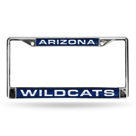 Rico Arizona Wildcats Chrome Metal License Plate Frame Holder
