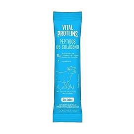 Vital Proteins Bovino, Péptidos de Colágeno, Sin Sabor, Caja con 20 Sobres de 10g