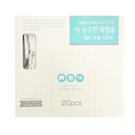 Great Deal Shop Greenbee Pure Cotton Embossed Pads 210 Sheets / 그린비 순면 엠보싱 화장솜 210매