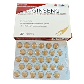 GSL (18 Boxes American Ginseng 30 Tablet | 30 Tablets Per Box (18 Packs) Technology | The Original American Ginseng 30 Tablet | Made in USA.