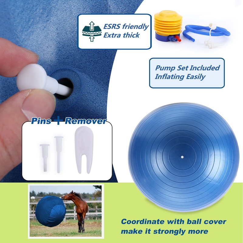 Herding Ball for Horse, 40" Anti-Burst Giant Soccer Ball Toy