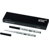 MONTBLANC Ballpoint Pen Refill Large Capacity M Ink Colour: Mystery Black (Pack of 2)