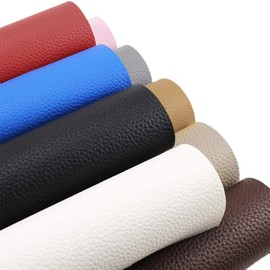 Soft PU Leather Upholstery Fabric Cotton Back for Hand Crafts DIY Tooling Sewing Hobby Workshop Crafting Wallet Making (Silvery, 36"x54")