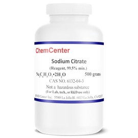 Sodium Citrate, Reagent, 99% min., 500 Grams
