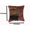 Rastogi Handicrafts Decorative Throw Pillow Cases, Embroidered Cotton Cushion Cover