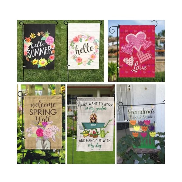 Teaaha Teaaha 10PCS Plastic Garden Flag Clips Anti Wind and