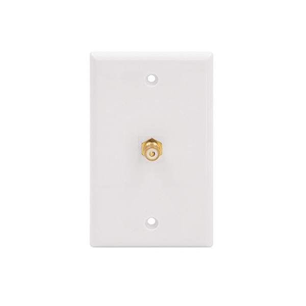 VCE Single RCA Connector Wall Plate for Subwoofer Audio Port