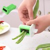 Qinuseaks Bean Stringer and Slicer, Mini Runner Bean Cutter for