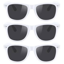MEETSUN Polarized Sunglasses for Women Men Classic Retro Sun Glasses for Driving UV400 (3 Pack) White Shades
