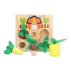 Baby Carrot Harvest Game Wooden Carrots Shape Sorting Matching Puzzle
