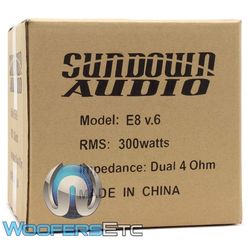 Sundown Audio E-8 V.6 D4 8" 300W Dual 4-Ohm EV.6