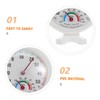 IWOWHERO 2Pcs Round Temperature Humidity Gauge for Refrigerators Humidifiers Indoor
