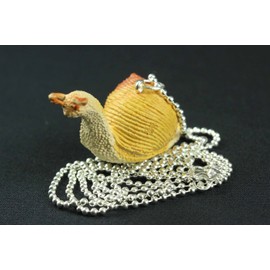 Miniblings Snail Necklace 80Cm Slug Shell Rubber