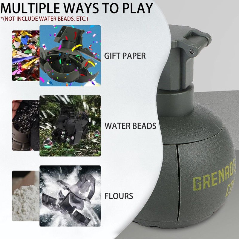 Gunyoo M67 Grenade Toy 2 Pieces Plastic Hand Grenade Toy